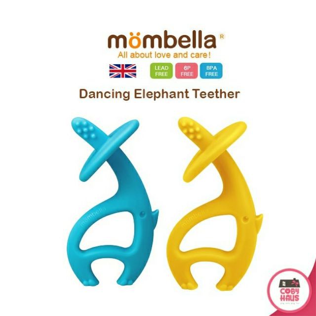 mombella ellie elephant teether