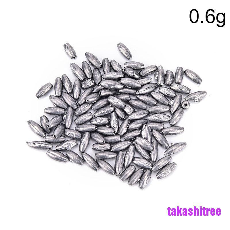 Multi Purpose *takashitree* 100pcs olive shape lead sinkers pure making fishing Durable Have - Image 4