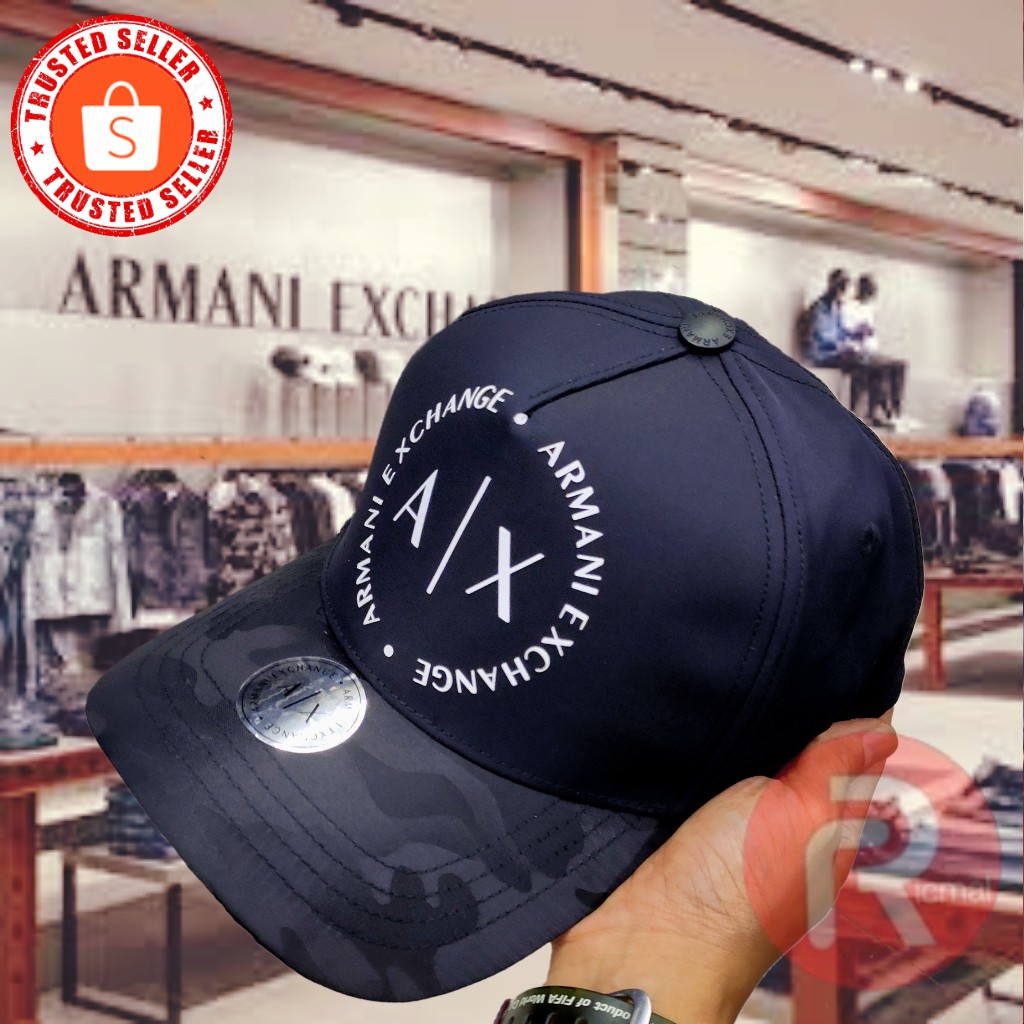 AX Armani Exchange Cap Topi Snapback | Shopee Malaysia