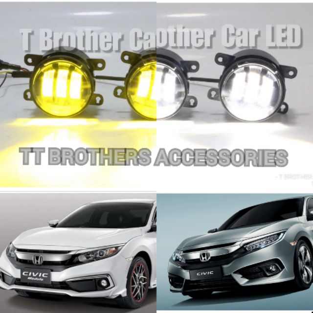 HONDA CIVIC FC LED FOGLAMP FOG LAMP 2 TONE 3000K & 6000K PLUG AND PLAY