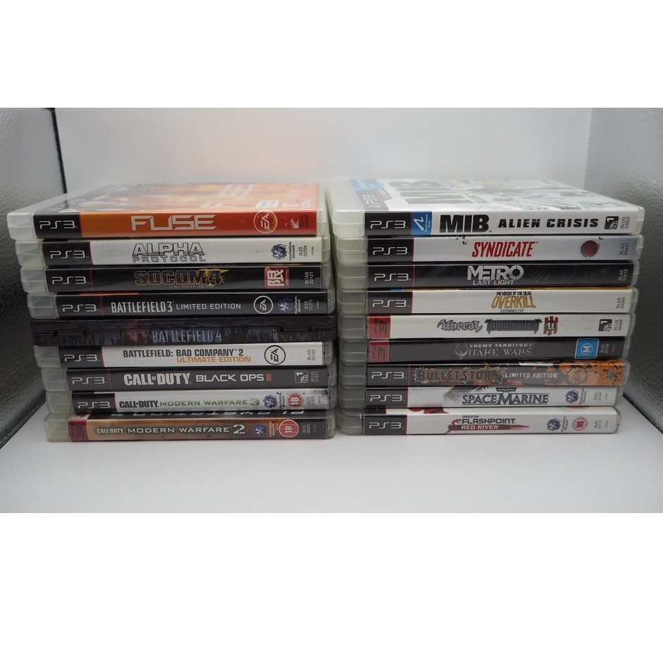 Pre-Owned Original Ps3 Games Battlefield Call Of Duty Metro Fuse Socom ...