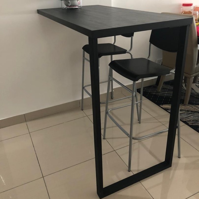 Custom bar table ikea chair and table top Shopee Malaysia