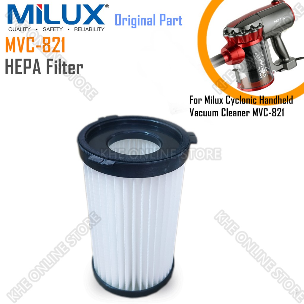 Milux MVC-821 Original Part Handheld Vacuum Cleaner HEPA Filter