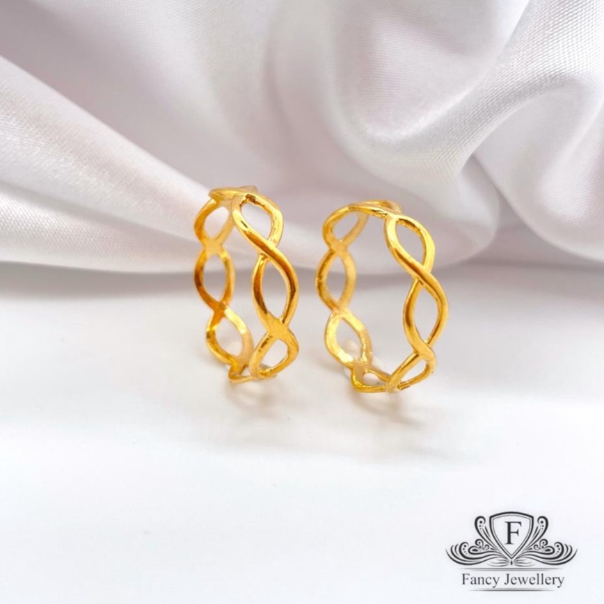 💎💎Fancy Jewellery💎💎 Emas 916 Cincin Belah Rotan Infinity Emas 916 tulen Bajet Emas 916