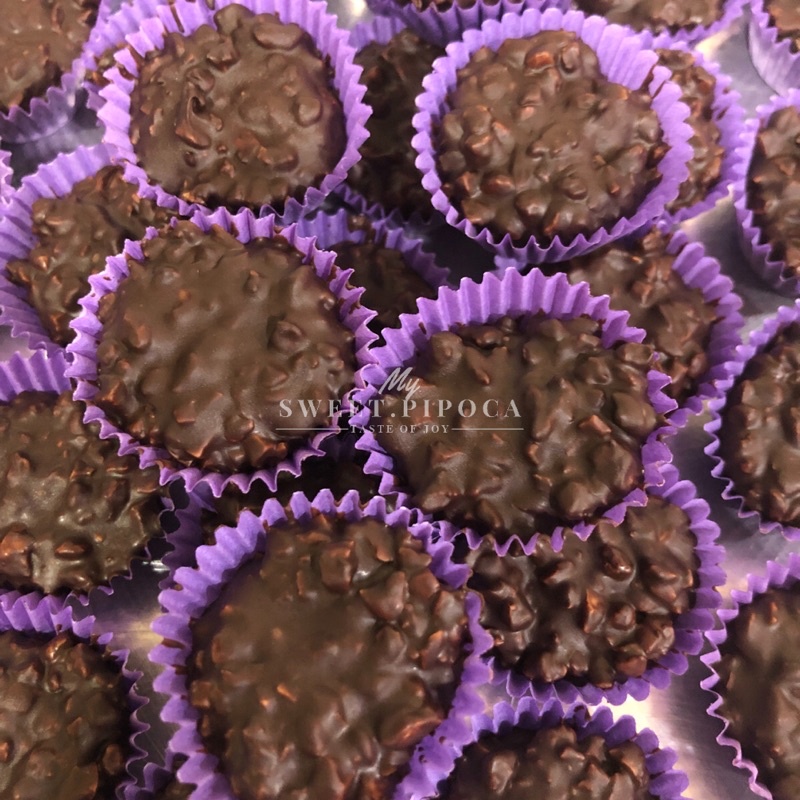 [Kuih]Premium Dark Chocolate Almond Nibs (100 Beryls Chocolate) Badam Coklat Rangup Shopee