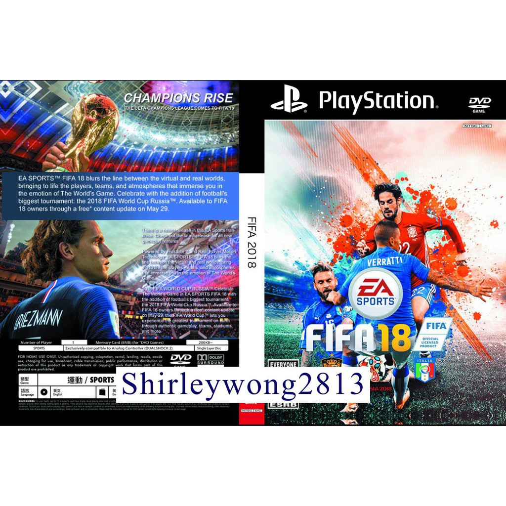 ps2 fifa 18