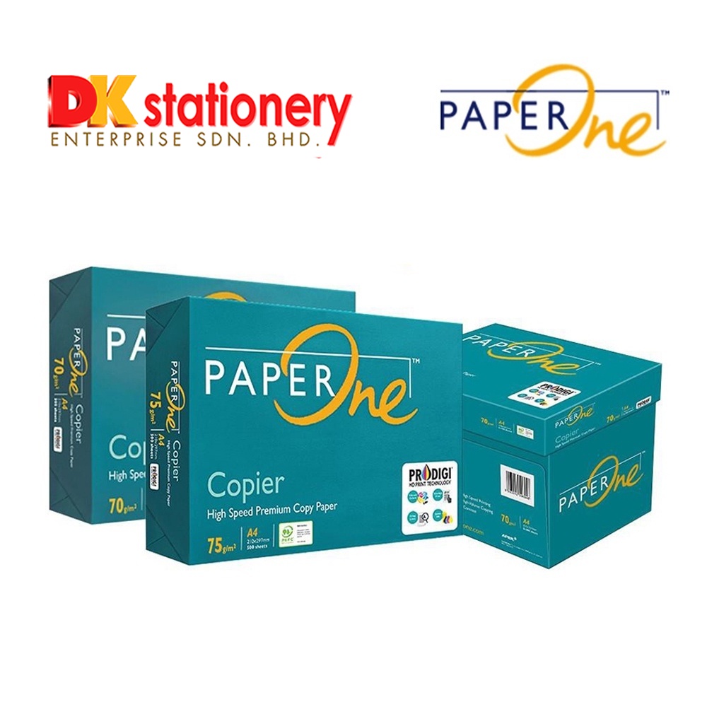 Paper One A4 75gsm 70gsm Copier Paper 500s I 5 Reams Box Shopee Malaysia