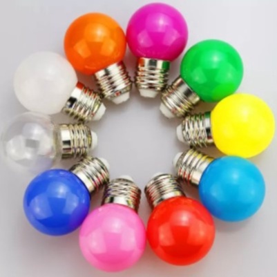 LED G45 3 Watt PING PONG bulb Lampu Raya bulb color Light Bulb B22 E27 Base