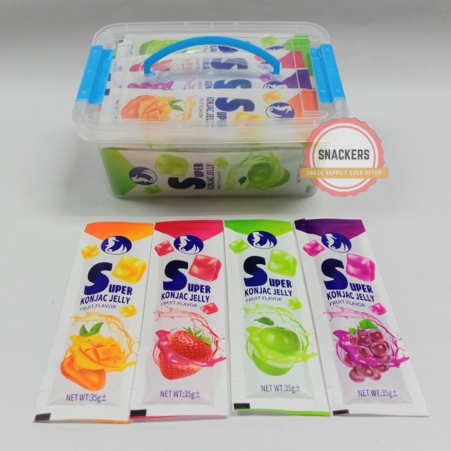 40 Pcs Super Konjac Jelly Fruit Plate Add Juice Assorted Fruit Flavour