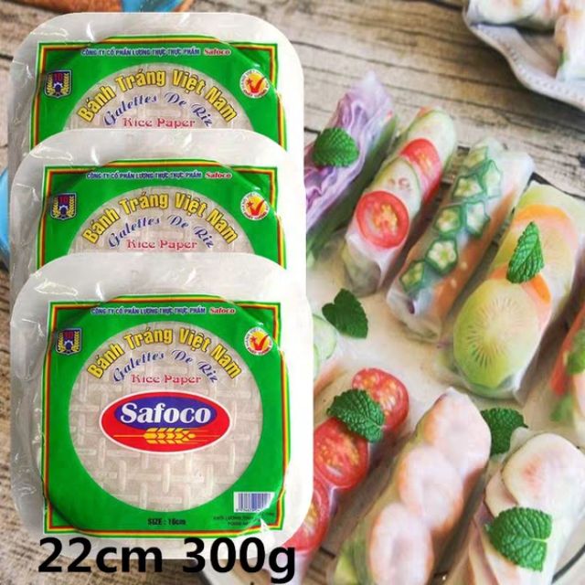 Safoco春卷皮直径22cm 300g高级米纸薄饼皮春饼 Shopee Malaysia