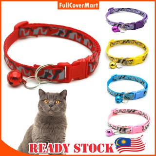 ⭐️READY STOCK MALAYSIA⭐️Pet Nylon Fabric Collar Cat Kitten Dog Puppy With Bell Neck Straps