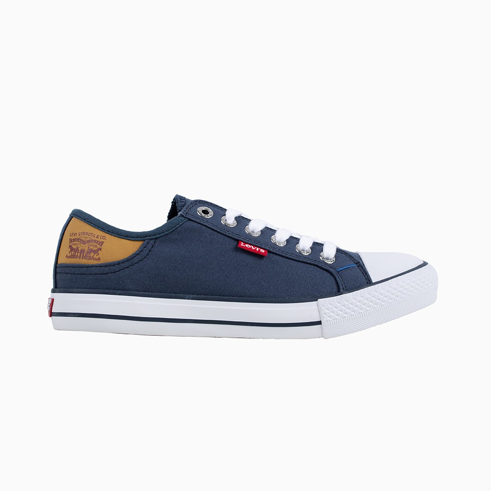 levi's canvas shoe with red tab