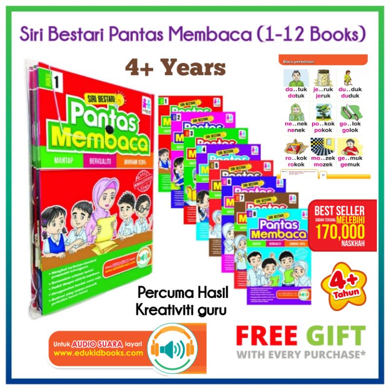 Buku Bacaan Siri Bestari Pantas Membaca 1-8 Set | Cepat | Prasekolah ...