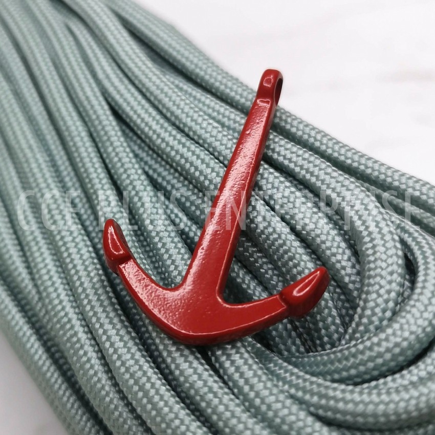 shopee: Anchor Charm Accessory for Paracord Bracelet Necklace Pendants Accessories Jewelry Handmade (0:3:Colour:Red;:::)