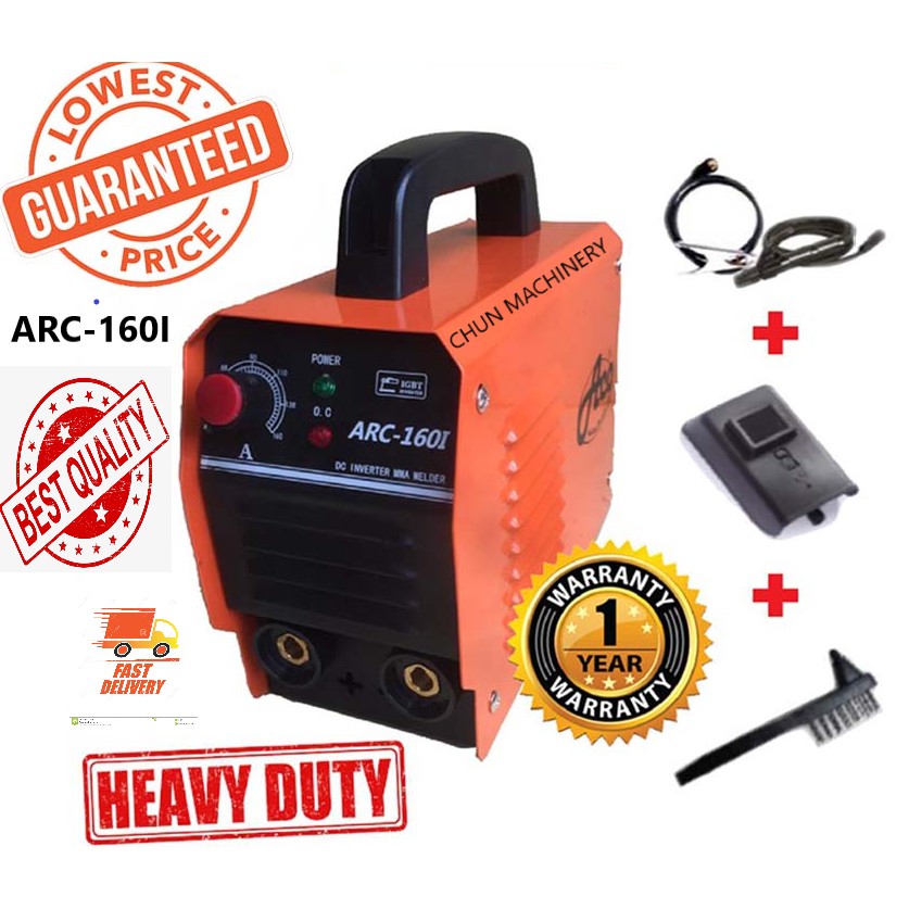 ACO ARC MINI INVERTER WELDING MACHINE 160(120AMP) WELDING SET ONE YEAR