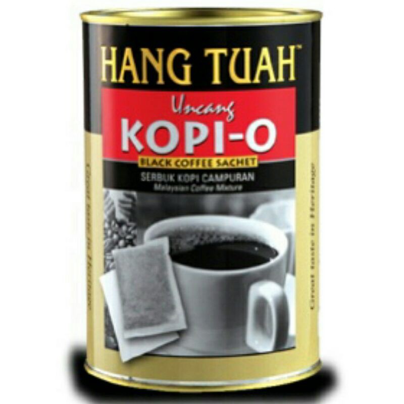 Hang Tuah Uncang KopiO Black Coffee Sachet (TIN)30X10G Shopee Malaysia