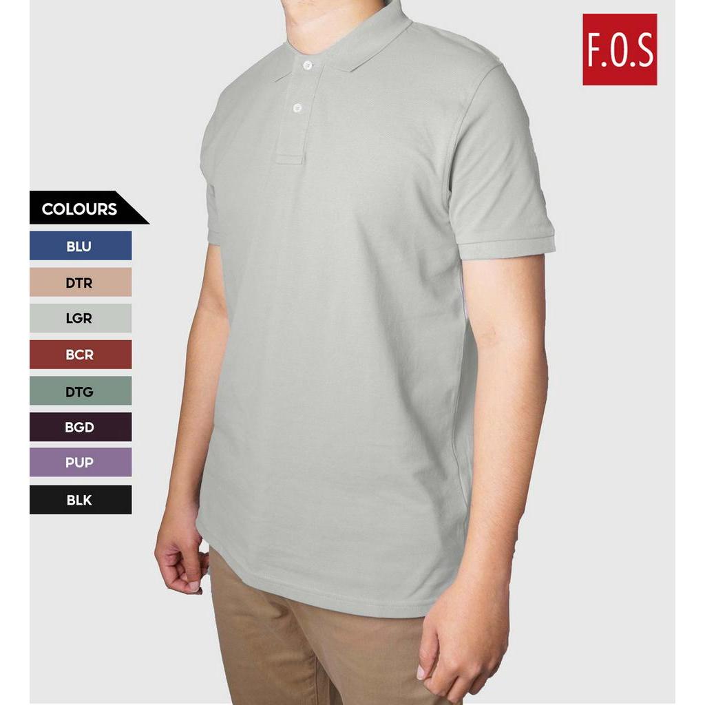 FOS x Navy & Navy Men's | Basic Polo Tee