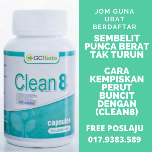 Turun 3kg Seawal Seminggu Cara Kuruskan Badan Ubat Kurus Clean8 Lulus Kkm Shopee Malaysia