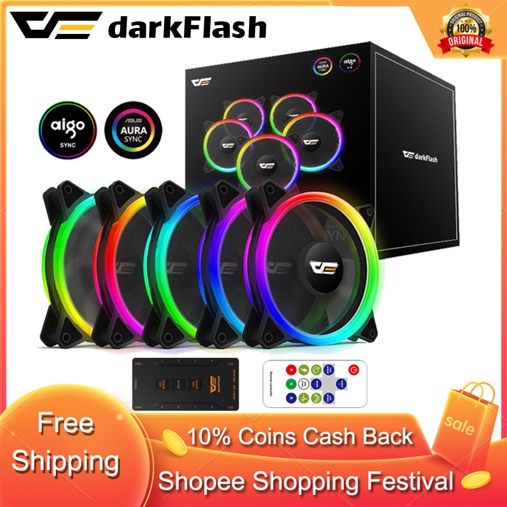 Darkflash DR12 PRO 5V3PIN AURA SYNC PC Fan RGB Fan 3in1/5in1Computer ...