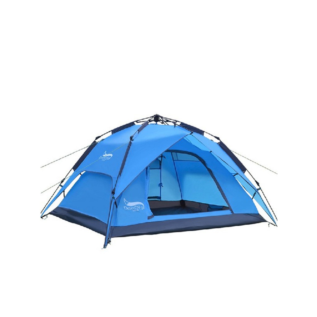 Fully Automatic Outdoor Camping Tent For 3 4 People In Two Rooms And One Hall