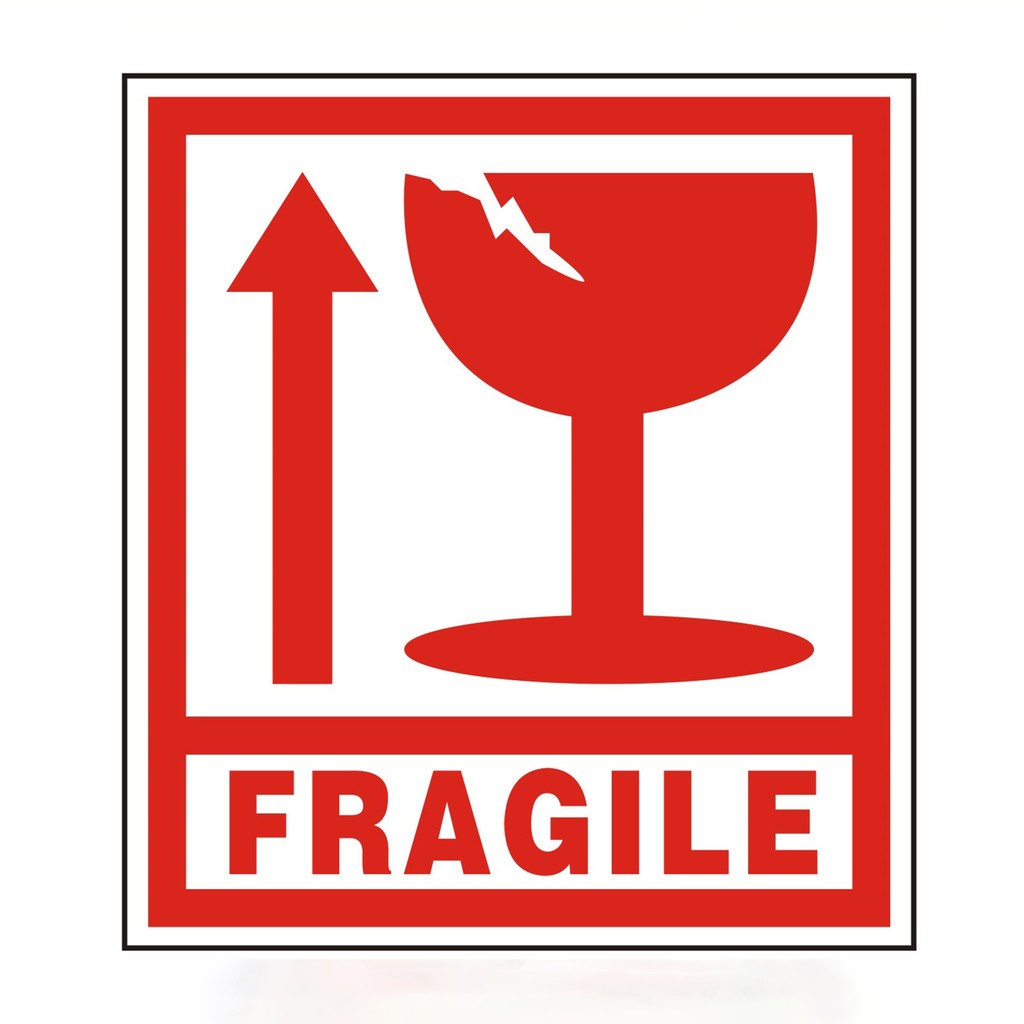 500 Pieces Fragile Sticker 10.5cm*9.5cm | Shopee Malaysia