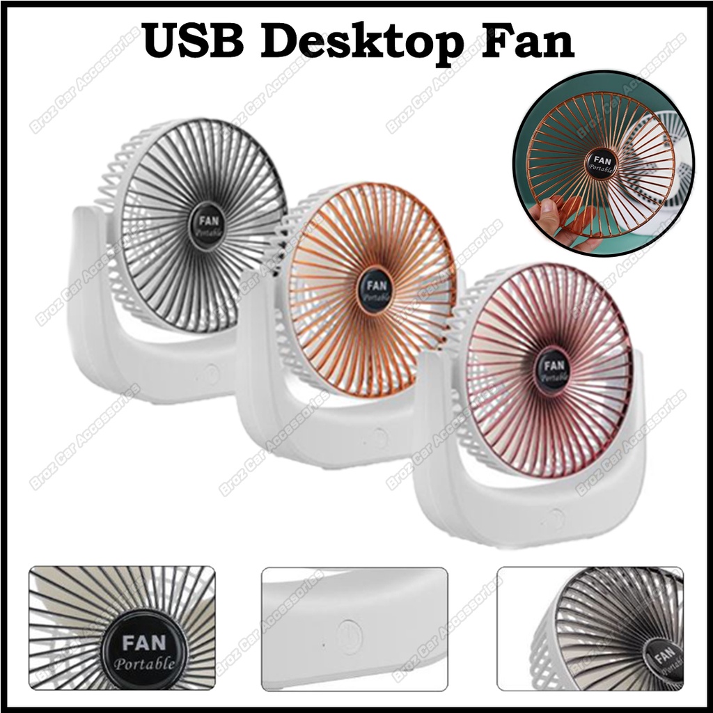 USB Desktop Fan Strong Wind Mini Fan Portable Table Fan Rechargeable Silent DIY Wireless Fan Outdoor Kipas Angin USB
