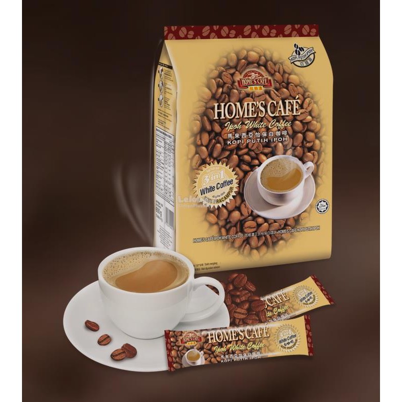 Home's Cafe 故乡浓 3in1 White Coffee Original 15'sx40g