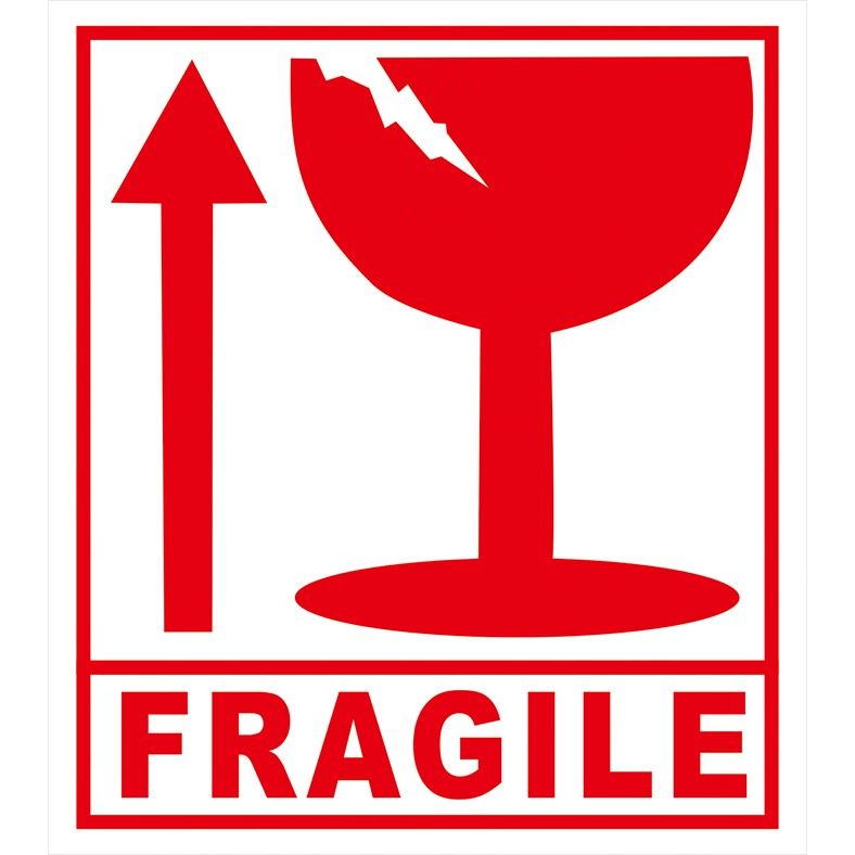 Ready Stock Fragile Sticker Poslaju Warning 6 Stickers In 1 Piece Shopee Malaysia