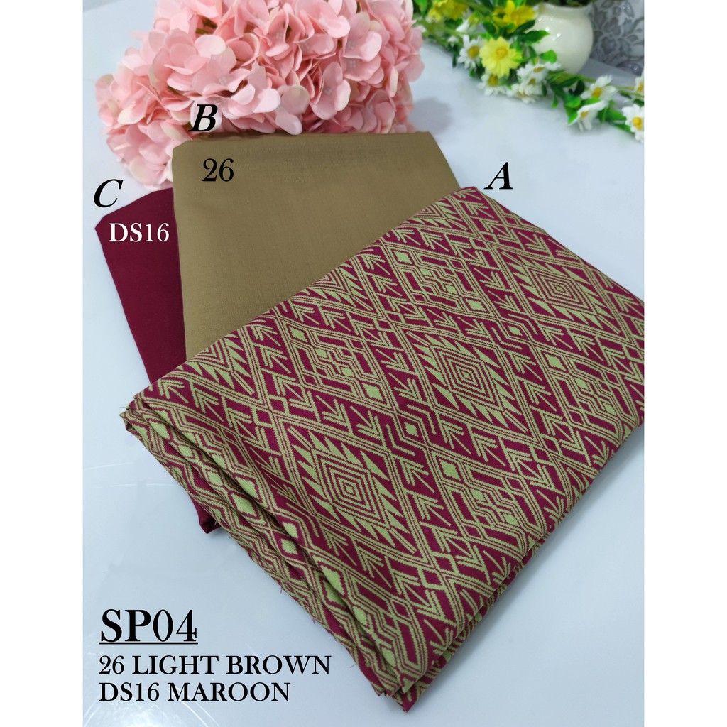  KAIN PASANG PRINTED  SONGKET MATCHING SB Line Printed  