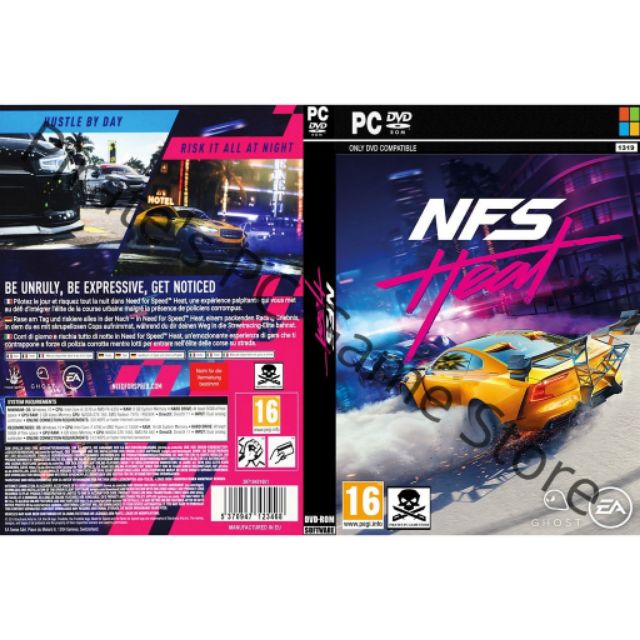 Pc Dvd Games Nfs Heat Need For Speed Heat For Pc Laptop Dvd Version Cd Game Need For Speed No Need Download Shopee Malaysia
