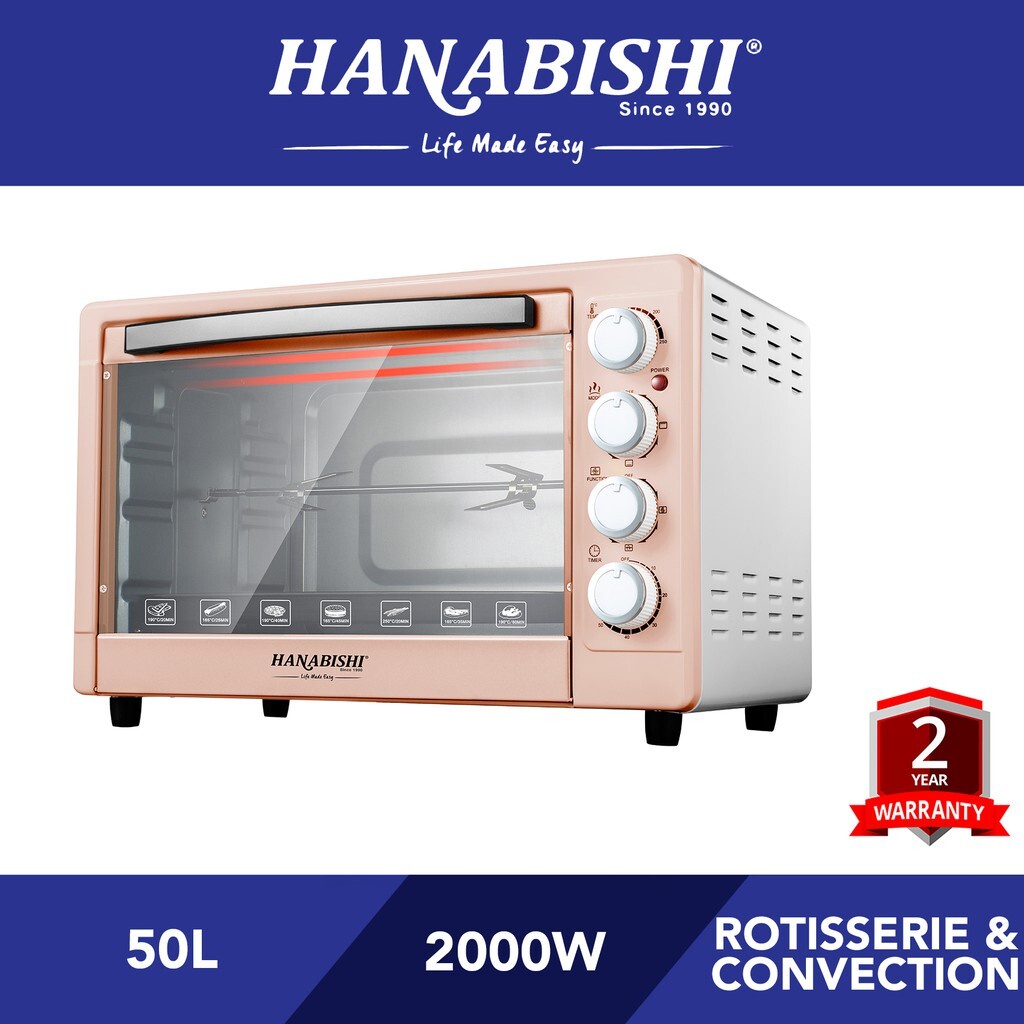 Hanabishi Electric Oven Rotisserie & Convection (50L) HA6250RCL