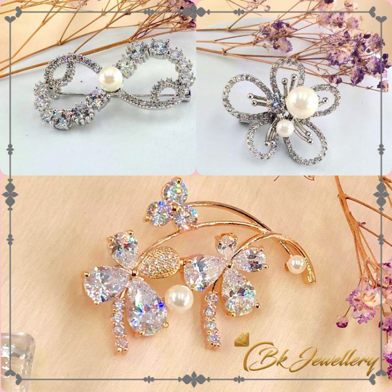 BK Premium Exclusive 1pcs Kerongsang Bahu Pin Tudung Pin Kiri Kanan 980 955 962 981 967 977 970 868 973 969 957 958 966