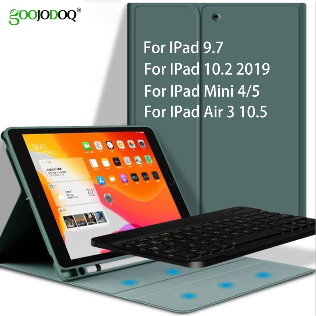 Keyboard Case Funda Magnetic Smart Cover With Pencil Holder 10 For Ipad Pro 10 5 17 Ipad Air 3 19 Shopee Malaysia