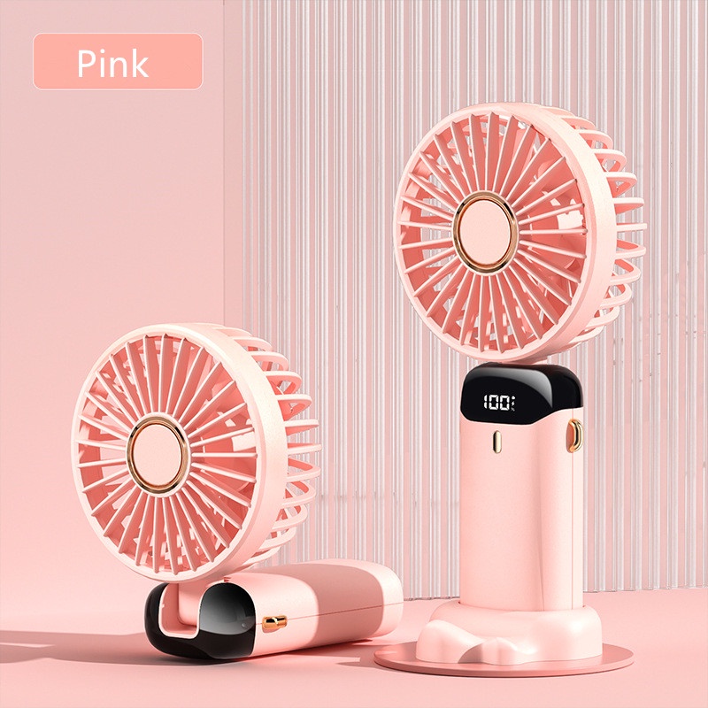 Handheld Fan Mini Portable Fan Adjustable Electric Fan Cooling Fan 5 Speed Rechargeable Mini Fan