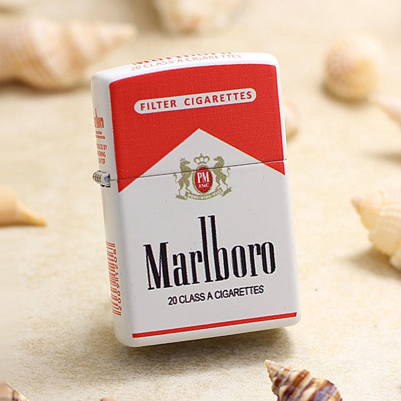 [Ready stock] Original ZIPPO Matte Color Lighter Joint Marlboro