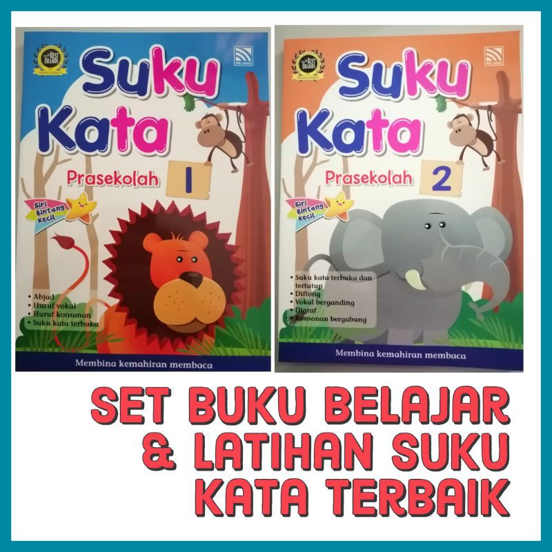 Buku suku kata prasekolah/buku belajar dan latihan suku kata prasekolah ...