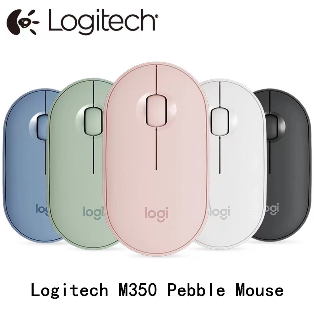 Logitech Pebble M350 Wireless Mouse Bluetooth Mini&Thin 1000DPI High Precision Optical Silent Mouse for Laptop