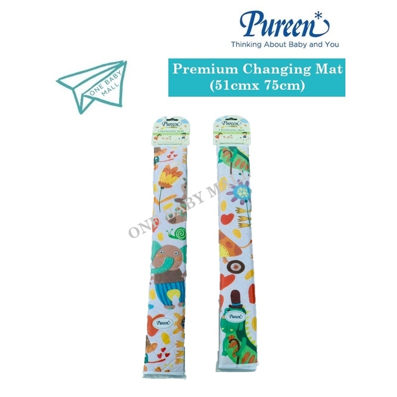 One Baby Mall Pureen Premium Changing Mat NEW DESIGN (Animals) Shopee