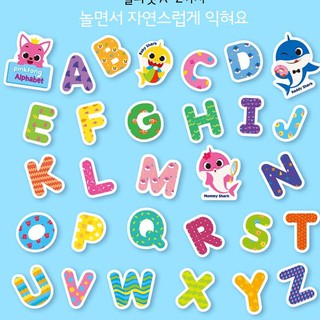 pinkfong bath play alphabet stickers baby shark official bathing kids