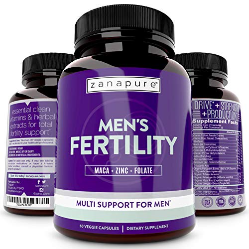 Zanapure - Plant Based Men's Fertility Supplements - 60 Vegan Capsules