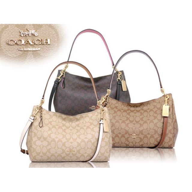 mia shoulder bag in signature canvas