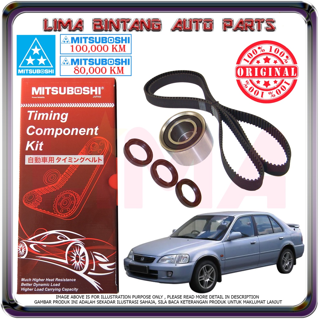 Honda City SX8 3A2 , 3A3 , Type S Type Z Timing Belt Kit Set Mitsuboshi