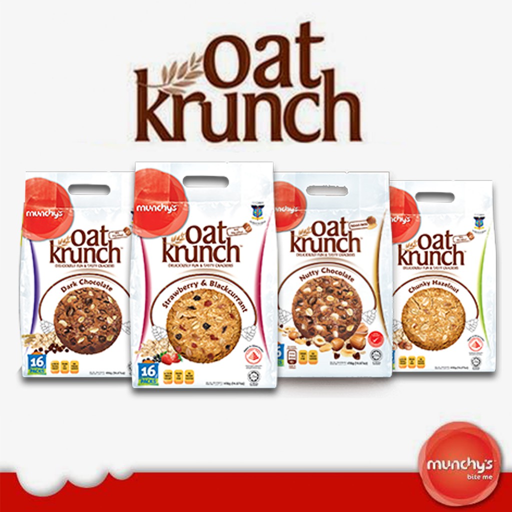Munchy S Oat Krunch Healthy Cracker 6 Flavours 416g Shopee Malaysia