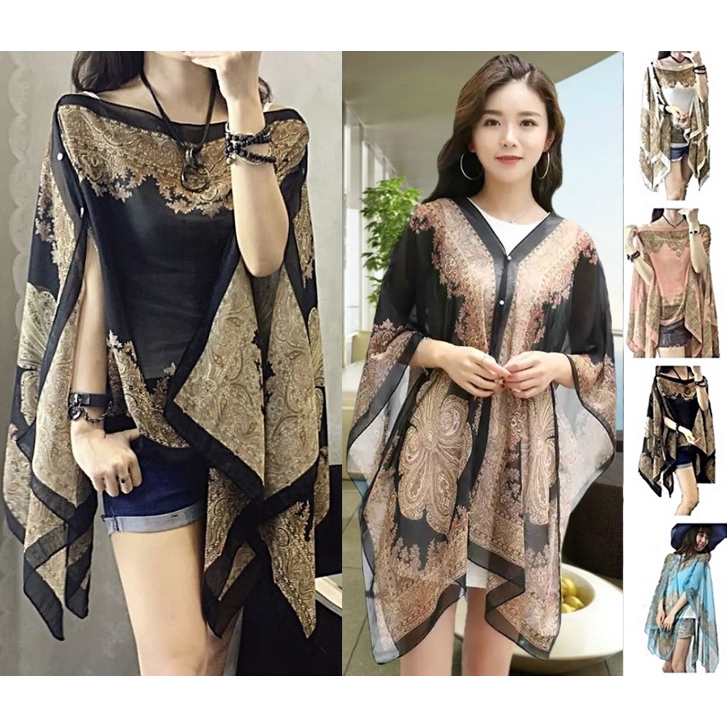 Baju Shawl Batik Silk Women Clothing Scarf