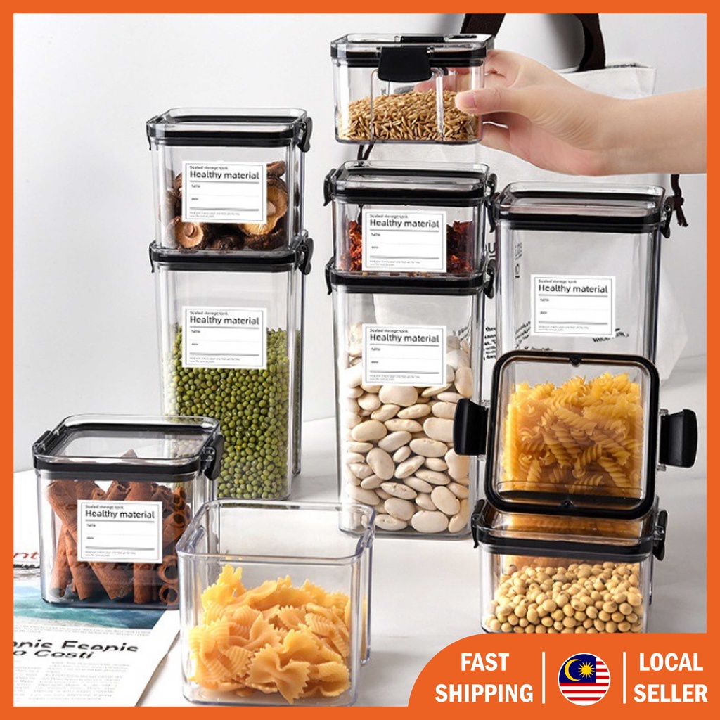 Last Longer Airtight Container Food Storage Box Stackable Plastic ...