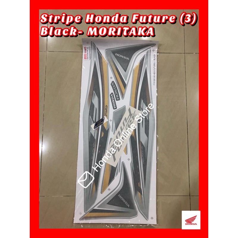 Buy Stripe Sticker Cover Set Honda Future 3 Black Moritaka Seetracker Malaysia