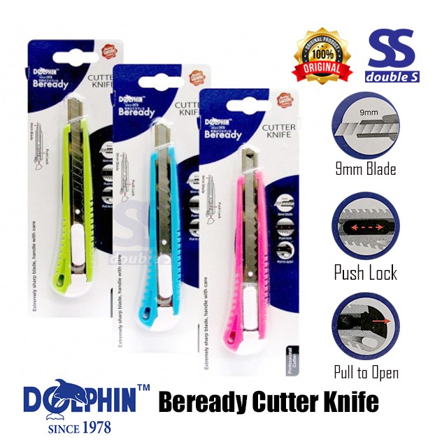 CUTTER / Dolphin CUTTER KNIFE (9MM BLADE) Shopee Malaysia