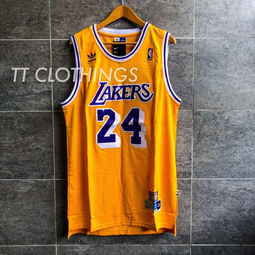 [Malaysia Ready Stock] Kobe Bryant 24 Retro Lakers Adidas NBA Jersey