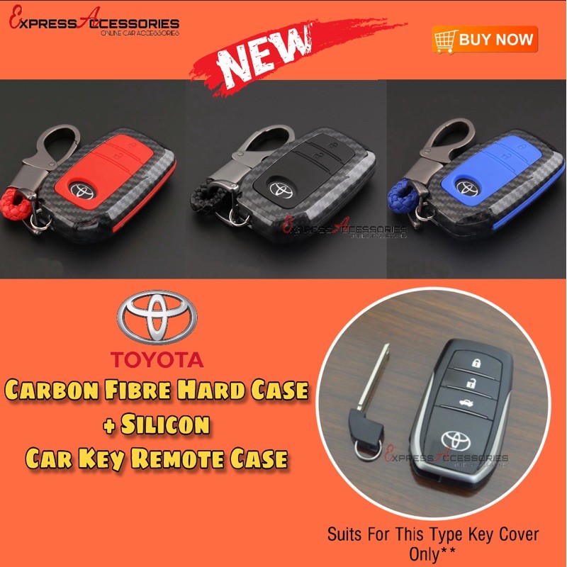 Toyota Hilux Rogue & Revo / Innova / Fortuner Keyless Remote Carbon