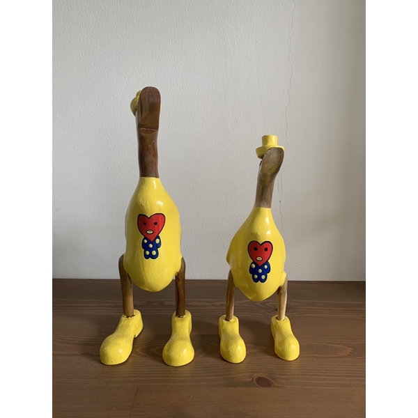 BALI SPECIAL DUCK STATUE BTS EDITION BT21 V 100% HAND CRAFTS HANDMADE ART CRAFTS